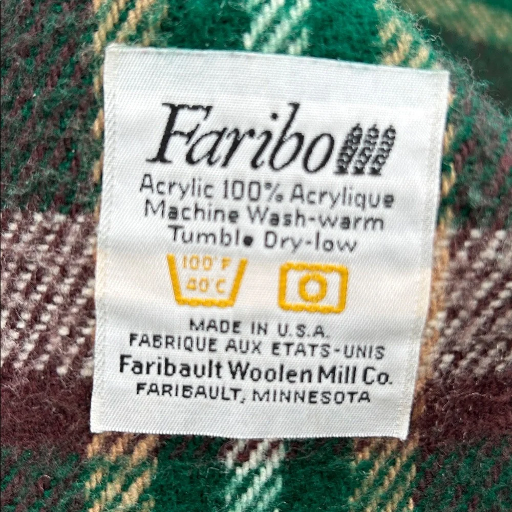 Faribo classic plaid